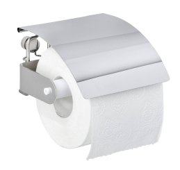 WENKO Držák WC papíru BEZ VRTÁNÍ Premium Plus kovově lesklý