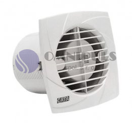Sapho B-10 PLUS T koupelnový ventilátor s časovačem, 15W, potrubí 100mm, bílá (00981101)