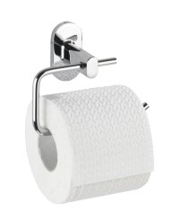 WENKO Držák WC papíru BEZ VRTÁNÍ PowerLoc RICO kovově lesklý 11x14x7 cm