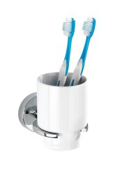 WENKO Kelímek BEZ VRTÁNÍ VacuumLoc CAPRI bílý