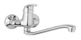 JB Sanitary A10 30 20 Slim Dřezová nástěnná baterie, ramínko ploché S 250 mm, 100mm