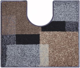 GRUND ATALA - Koupelnová předložka taupe Rozměr: 50x60 cm s výřezem pro WC