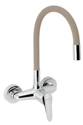 Novaservis Dřezová baterie s elastickým ramenem 150mm, béžová-chrom (94480,0BE)