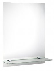 Sapho Zrcadlo s otvory pro polici 60x80cm, včetně závěsů (22430)