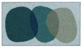 GRUND NUMA - Koupelnová předložka Šedá-zelená Rozměr: 50x90 cm