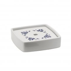 Gedy CIXI mýdlenka na postavení, porcelán, bílá/modrá (CX1189)