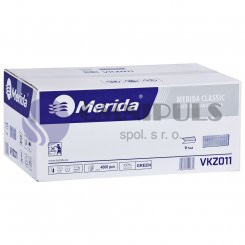 Merida VKZ011 - Jednotlivé papírové ručníky skládané ZELENÉ, 4000 ks / karton, /dříve PZ11/