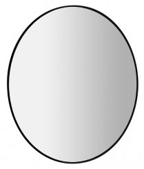 Sapho SHARON kulaté zrcadlo s LED podsvícením ø 80cm, černá mat (31255CI)