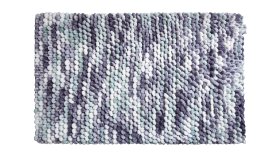 LineaDue PUNTO - Koupelnová předložka stříbrná šedá Rozměr: 60x100 cm