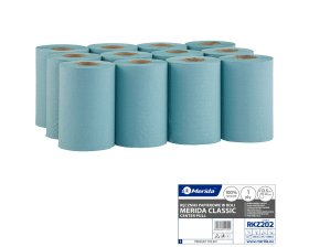 Merida RKZ202 - Papírové ručníky v rolích MINI - ZELENÉ, délka 90 m, (12rolí/balení)