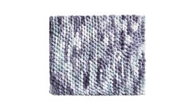 LineaDue PUNTO - Koupelnová předložka stříbrná šedá Rozměr: 50x60 cm