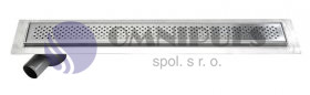 Sapho AQUALINE KROKUS nerezový sprchový kanálek s roštem, 760x140x92 mm (2705-80)