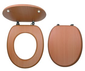 Novaservis Sedátko dýhované buk MDF (WC/BUK)