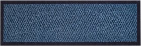 GRUND Rohožka do domácnosti HERRINGBONE modrá Rozměr: 60x180 cm