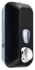Sapho COLORED dávkovač tekutého mýdla 550ml, ABS, Soft Touch, černá mat (A71401NE)