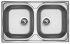 Set Sinks Classic 800 DUO + Evera, nerezový dřez + baterie Evera chrom