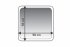 Ridder CHIC 7104801 Protiskluzová koupelnová předložka 55 x 50 cm- bílá