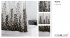 Ridder 47367 Sprchový závěs SKYLINE 180 x 200 cm, textilní - šedý dekor