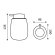 Nimco TABO Dávkovač tekutého mýdla, pumpička plast (TA 3131-04)