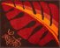 GRUND LEAF oranžová 60x100 cm, koupelnová předložka