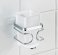 WENKO WC štětka BEZ VRTÁNÍ Premium kovově lesklá 12x8x9 cm