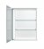 Jokey ENTROBEL Zrcadlová skříňka (galerka) - bílá, pohledové hrany šedé