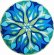 GRUND Mandala předložka TICHÁ ZÁŘ modrozelená Typ: kruh 80 cm