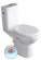 Sapho HANDICAP WC kombi zvýšený sedák, Rimless, zadní odpad, bílá (K11-0221)