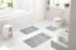 GRUND LEONIE - Koupelnová předložka antracit Rozměr: 60x90 cm