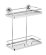 WENKO nástěnná polička BEZ VRTÁNÍ PowerLoc SION chrom 13,5x31,5x26 cm, z17831100