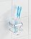 WENKO WC štětka BEZ VRTÁNÍ Premium kovově lesklá 12x8x9 cm