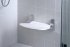 Gedy Sound sprchové sedátko 38,5 x 35,4 cm sklopné bílé 2282