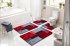 GRUND ATALA - Koupelnová předložka červená Rozměr: 50x60 cm s výřezem pro WC