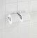 WENKO Držák WC papíru dvojitý BEZ VRTÁNÍ PowerLoc RICO kovově lesklý 7x27x7 cm