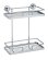 WENKO nástěnná polička BEZ VRTÁNÍ PowerLoc SION chrom 13,5x31,5x26 cm, z17831100
