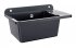 Zelvo COMPACT Black silvery Dřez plastový (výlevka) - černý granit