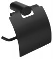 Sapho FLORI držák toaletního papíru s krytem, černá mat (RF007/15)