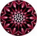 GRUND Mandala předložka SÍLA OKAMŽIKU bordó kruh 60 cm