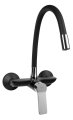 Aqualine SINTRA nástěnná baterie, flexibilní ramínko, černá/chrom (SX013-70)
