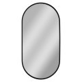 Hopa Zrcadlo bez osvětlení BRANDIS BLACK (OLNZBRA4080B), 400x800