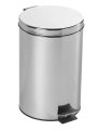 Aqualine SIMPLE LINE odpadkový koš kulatý 12l, nerez lesk (27112)