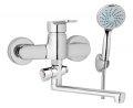 JB Sanitary M10 37 01 Vanová nástěnná baterie, bytové jádro s otočným přepínačem, ramínko 200 mm