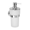 Sapho LARISSA dávkovač mýdla 250ml, mléčné sklo, chrom (WS019)