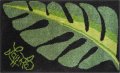 Grund LEAF zelená 60 x 100 cm, koupelnová předložka