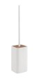Gedy NINFEA WC štětka na postavení, bílá/bambus (133302)