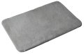 Sapho FUZZY koupelnová předložka, 50x80cm, 100% polyester, protiskluz, šedá (96FY508008)
